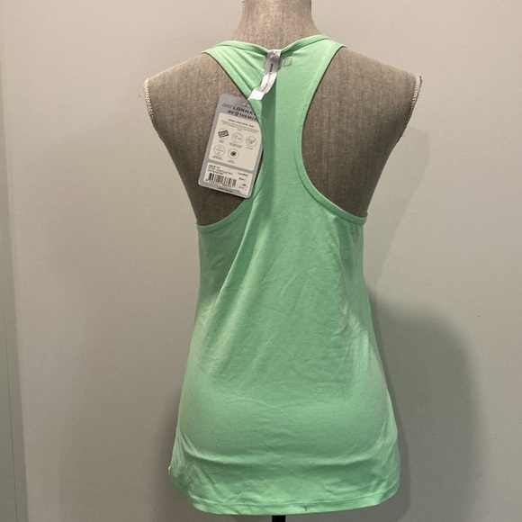 Lorna Jane Neon Green Slouchy Gym Tank Racerback Large - Picture 8 of 12